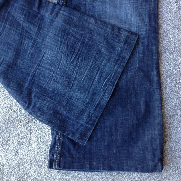 ⭐MAURICES “MORGAN NEW BOOT” FLARE DENIM JEANS in Dark Wash, size 13/14 X-SHORT⭐ - Picture 5 of 6